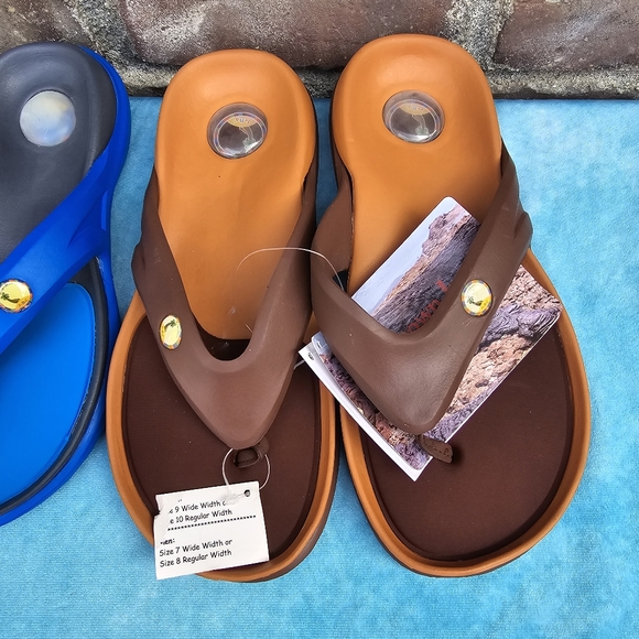 Bundle Men 's Anti-slip Flip Flops Slide Sandals Sz 7 - Picture 10 of 11